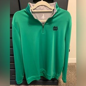 Green Johnnie-O Notre Dame Prep-Formance 1/4 Zip Pullover
